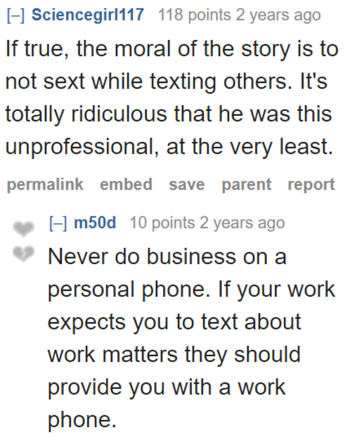 What the OP did was simply a bad idea. He shouldn't have responded to his coworker while he was intimately chatting with his girlfriend.