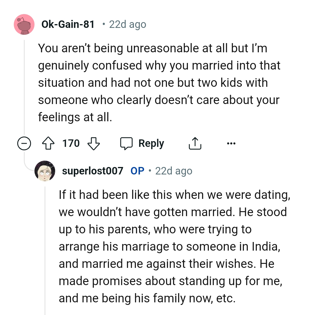 The OP has two kids with someone that doesn't care