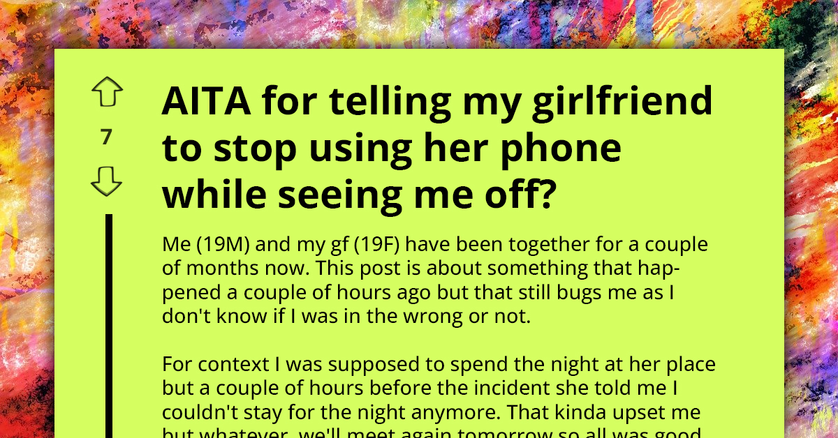 Major Clash Erupts As Teen Confronts Girlfriend For Remaining Glued To Her Phone Rather Than Giving Him A Romantic Farewell