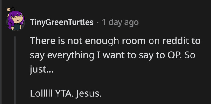 Can you imagine how hurt his wife must have been after he told her off for whining about her pregnancy?