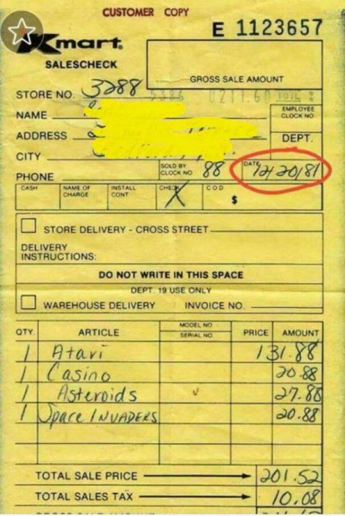 "Judging By The Receipt, This Kid Had The Best Christmas Ever"