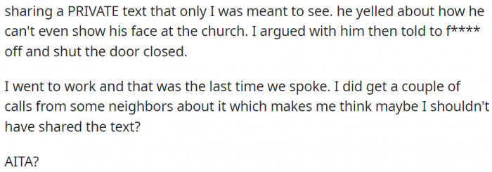 That was the last time we spoke