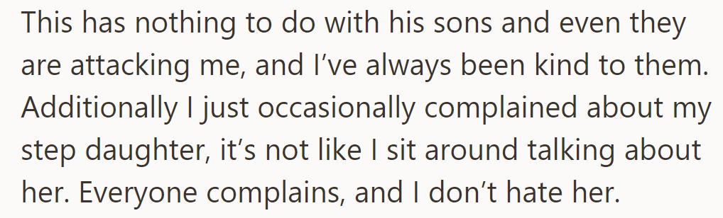 OP maintains kindness despite occasional complaints.