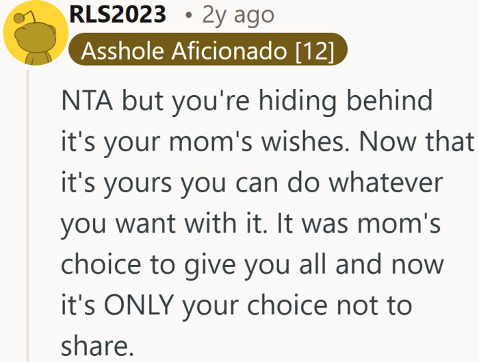 The will may have closed one chapter, but the next decision belongs to him alone. That is where things get uncomfortable.