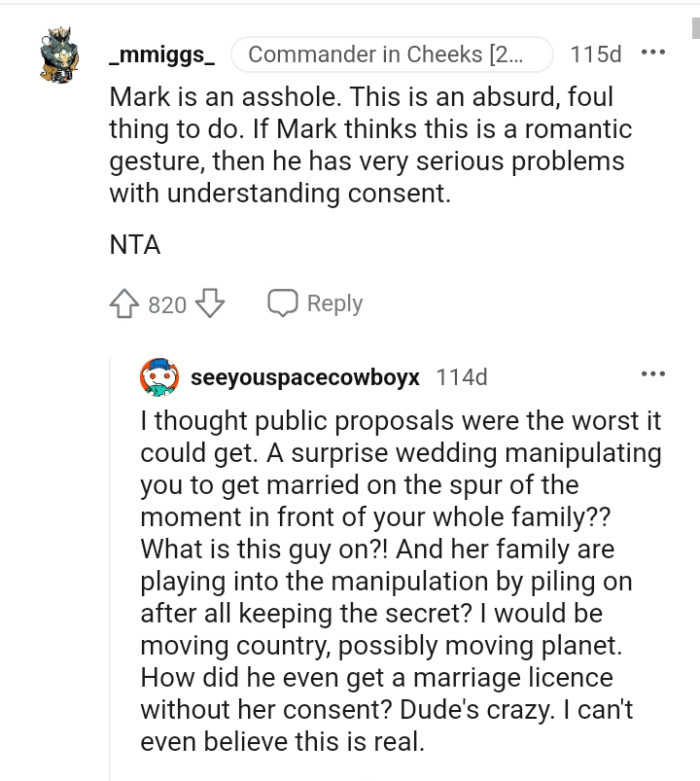 He has serious problems with understanding consent