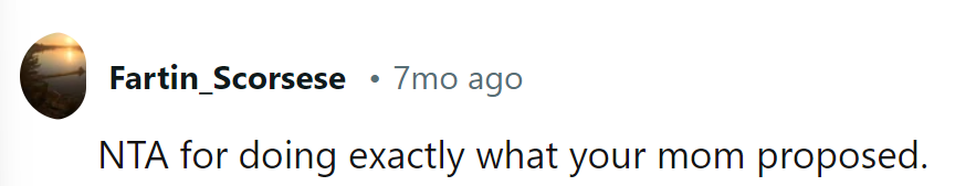 Following Mom's recipe for independence...