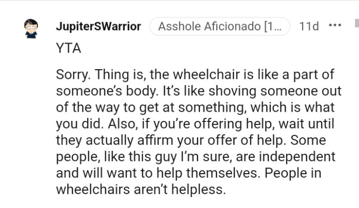 If you're offering help, you ought to wait for it to be affirmed