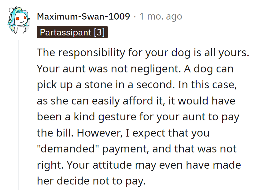 Dixie's got a nose for stones, but not for bills!