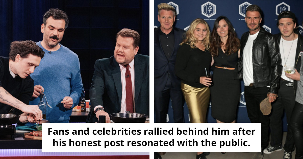 Brooklyn Beckham offers a measured reply following Gordon Ramsay's comments on Victoria's 'questionable' wedding dance moves.