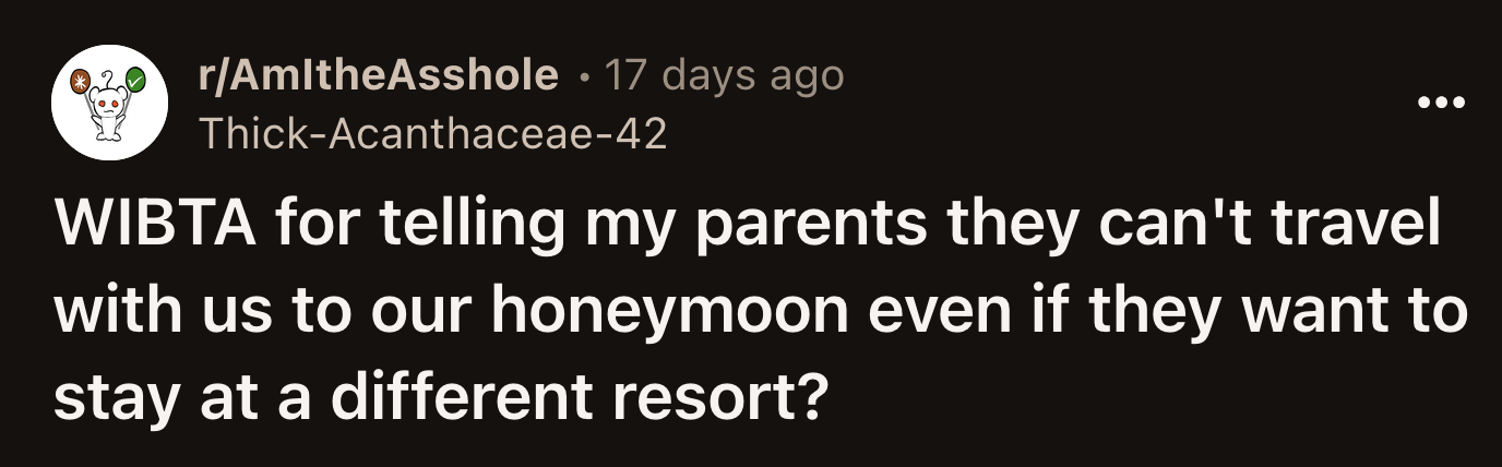 OP said they would have considered visiting Mexico with their parents at any other time.