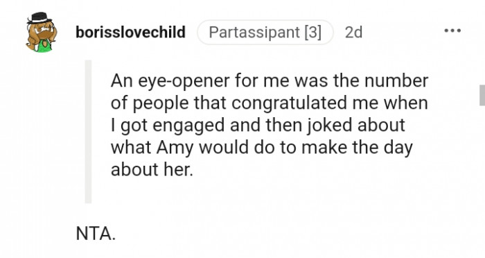 It's NTA for this Redditor