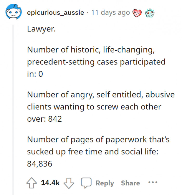 Sheesh, so it's not like Law & Order at all?