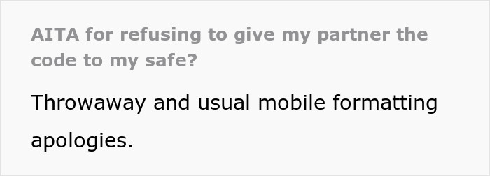 Feeling that her current situation has put their relationship in a ditch, she asked the Internet for help.