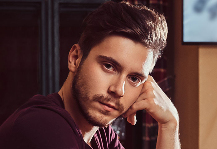 28. Started chewing the edges off the plastic beer cups on the table.