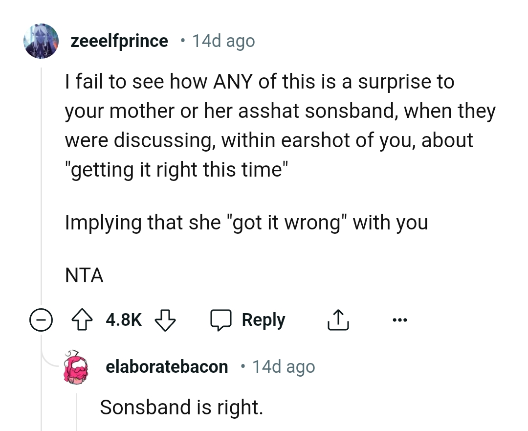 We've gathered some of the most upvoted comments from other Redditors for you to read through below