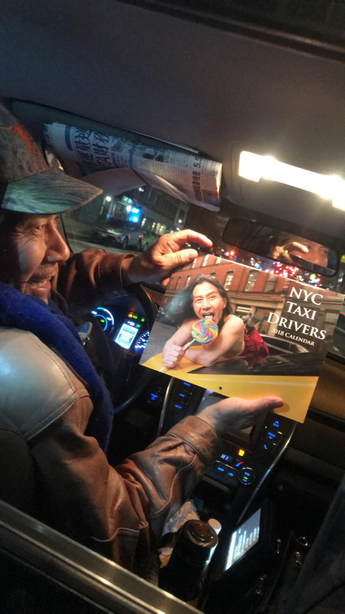 32. My cab driver tonight was so excited to share with me that he’d made the cover of the calendar. I told him I’d help let the world see.