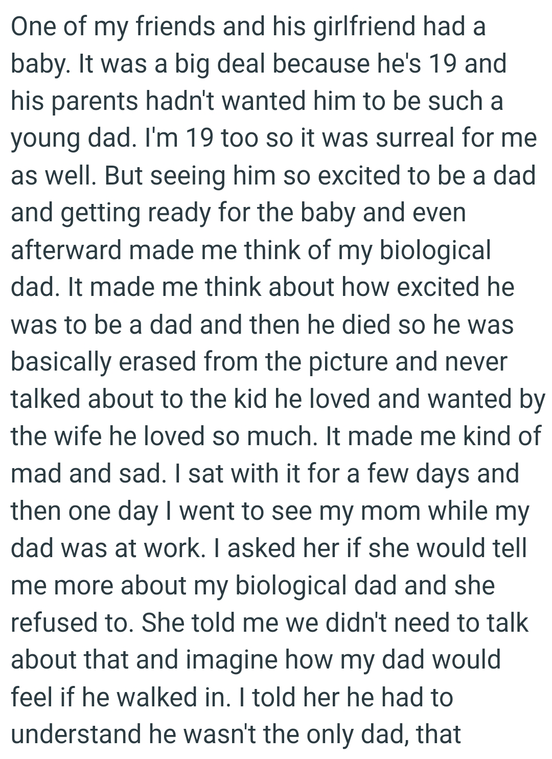 It made the OP think about how excited he was to be a dad