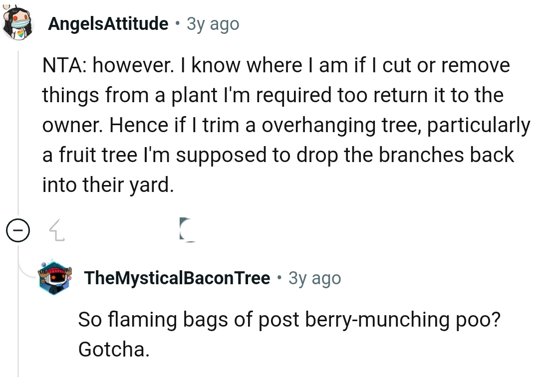 If this Redditor removes things from a plant, they are required to return it to the owner