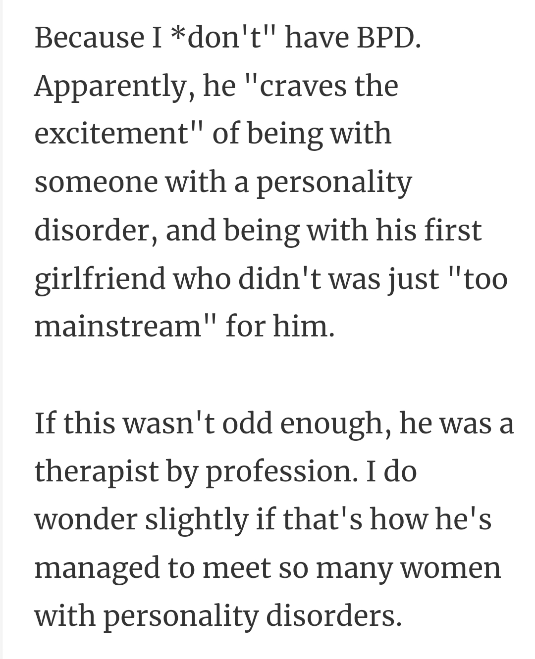 11. Craving for those with BPD