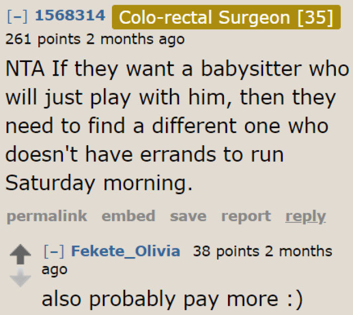 If the parents have a problem with the OP running errands, then they should just look for a babysitter in the morning.