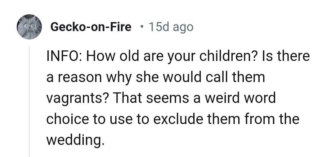 This Redditor is requesting some additional information