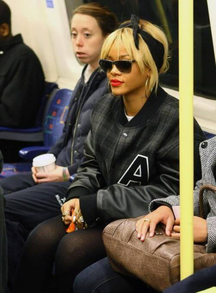 24. Rihanna sighted on public transport