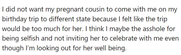 OP has offered the following explanation for why they think they might be the a-hole: