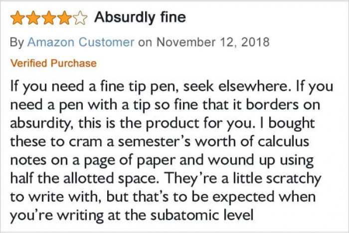 22. “I Love Writing On A Subatomic Level!”