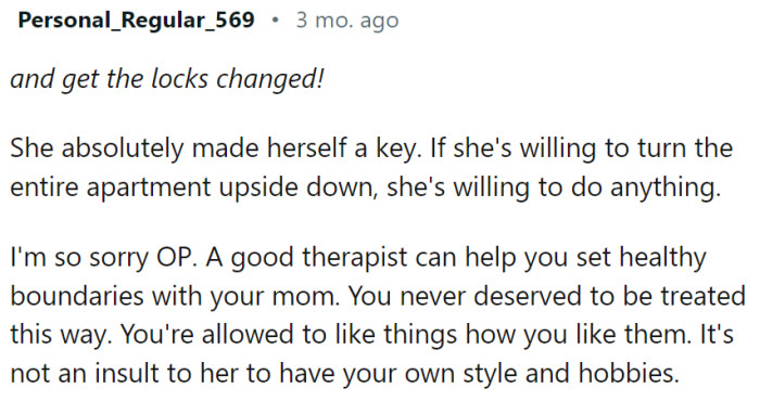 A good therapist could help...