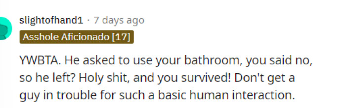 It seems like a pretty simple interaction, but it's definitely strange how OP reacted, so maybe they're not accustomed to strangers.