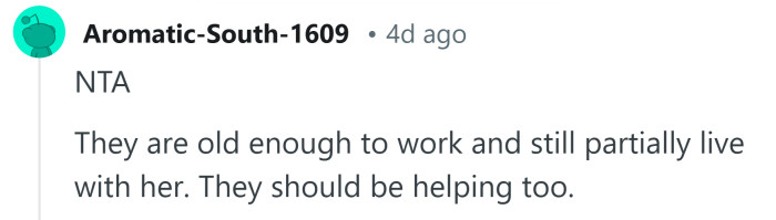 They should be helping too.