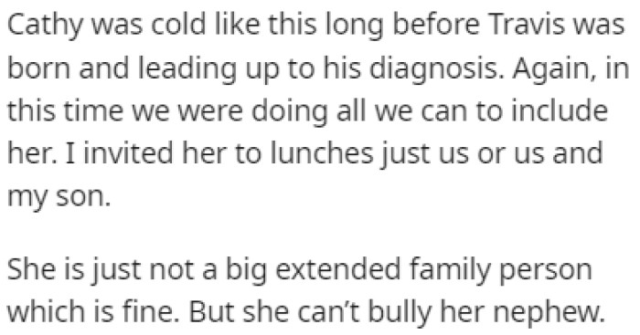 Cathy Has Always Been a Cold Person