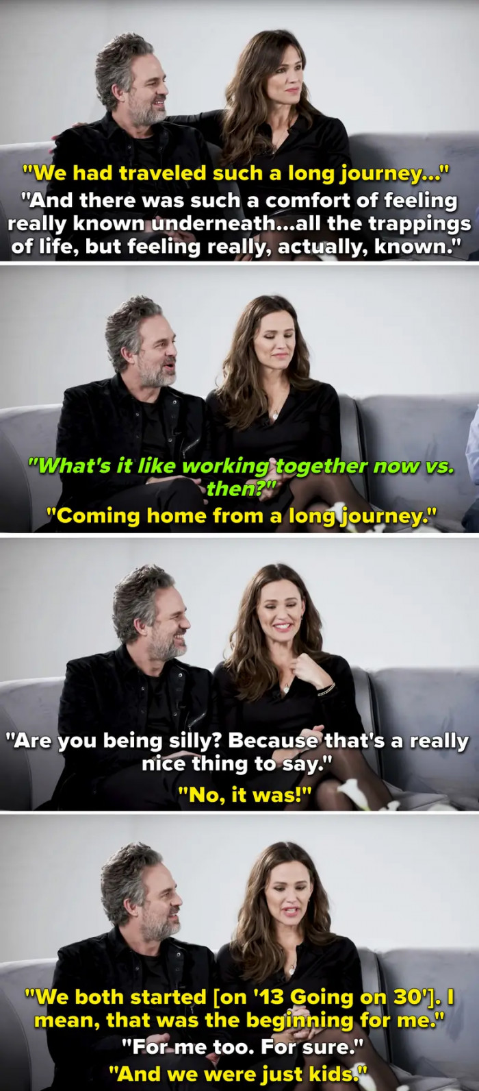 25. When Mark Ruffalo and Jennifer Garner agreed that reuniting onscreen in The Adam Project was like 