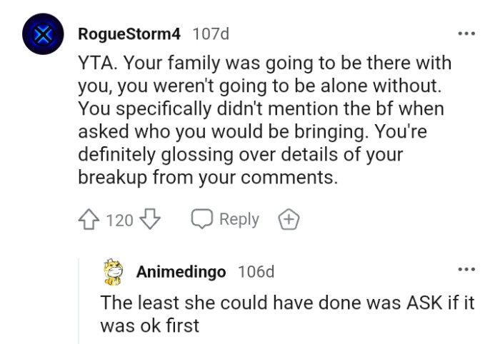 And the comments from other Redditors roll in...