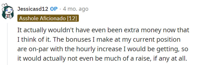 Turns out, the offer was like a side salad when they already had a plate of steak—not much of a raise at all.
