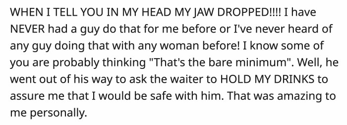 That's when OP got shell-shocked from the gesture