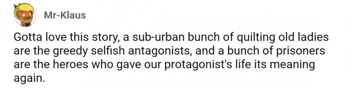 I'd watch that movie