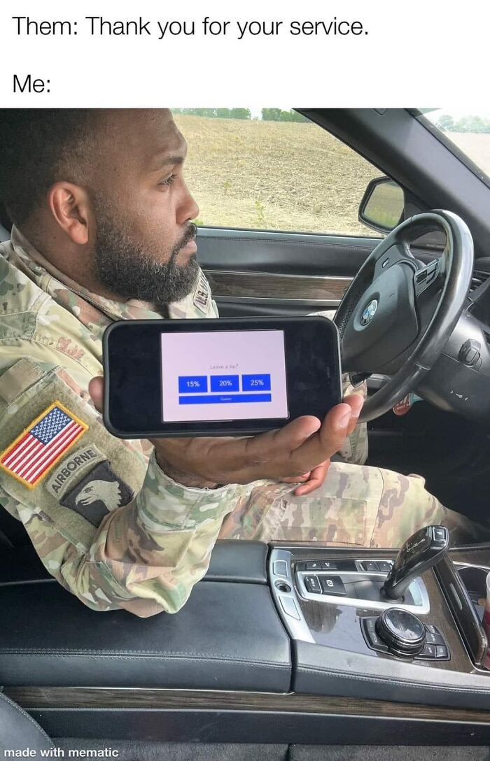 41. Grateful for the service, but how about that tip?