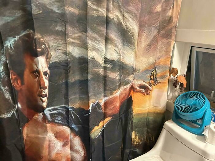 "So My Wife Texted Me At Work To Show Me Our New Shower Curtain"