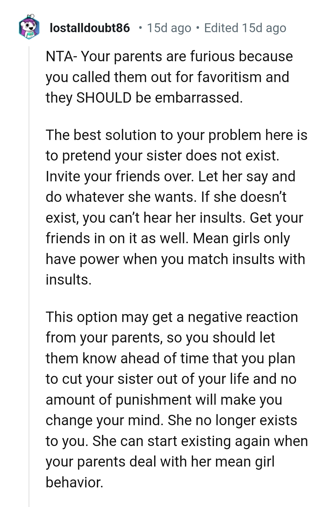 The Best Solution to the Problem