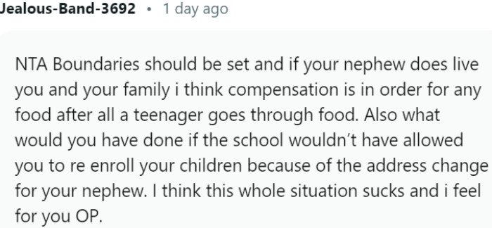 Boundaries should be established