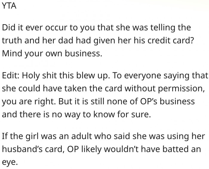 12. The teenager may have been telling the truth.