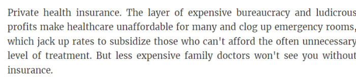 38. Private health insurance