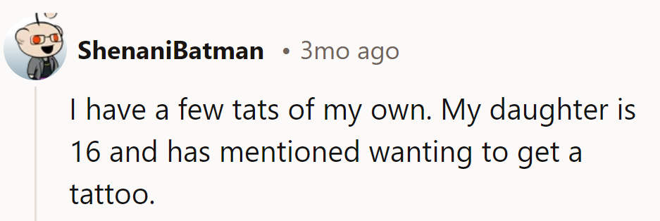 Inked and parenting? Must be raising a rebellious artist!