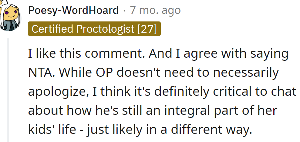 Another Redditor agreed