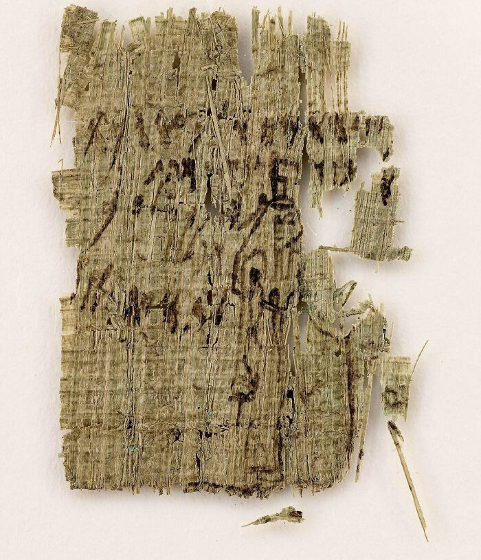10. A rare find; just three fragments of papyrus exist, and they are all inscribed in the Phoenician language.