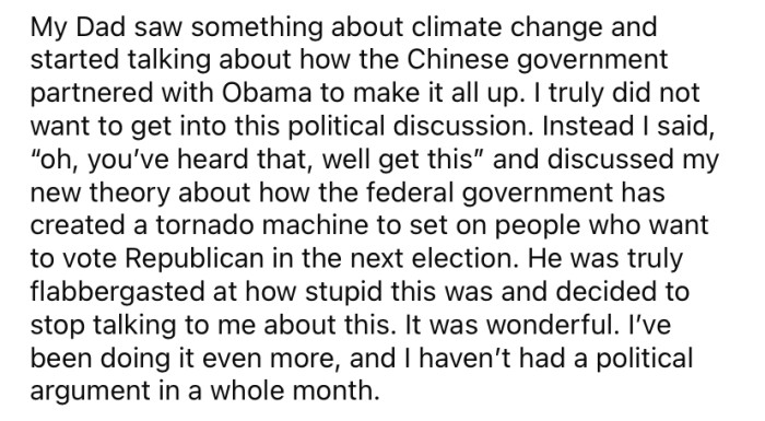 The Redditor's dad was 