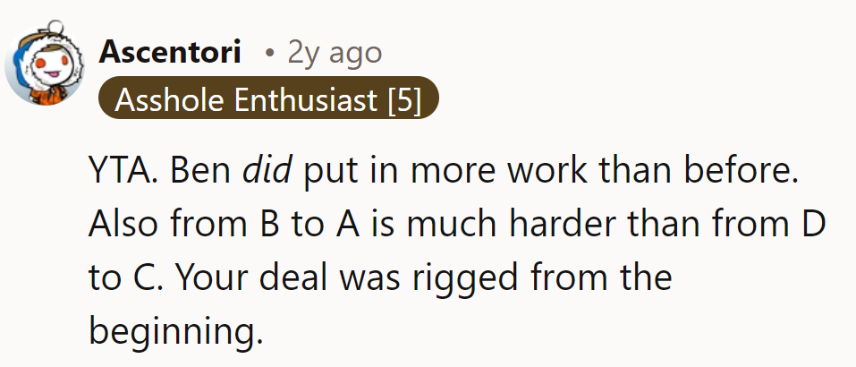 One parent's rig is another's jig. Next time, let's roll the dice for fairness.