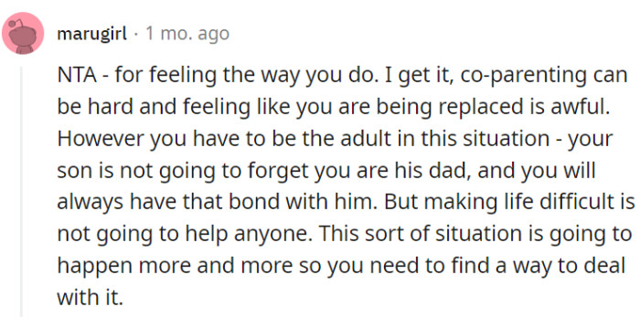 Remember that you're an adult, OP!