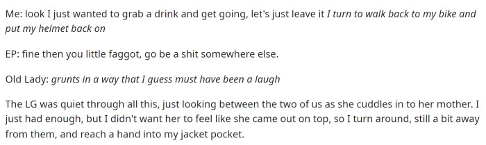 OP tries to eliminate the whole conversation by not really engaging with their antics but still answering questions.